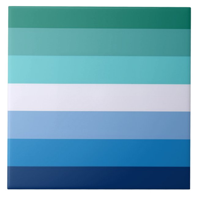 Azulejo De Cerâmica Sinalizador de Gay Men (Símbolo LGBT) (Orgulho gay (Frente)