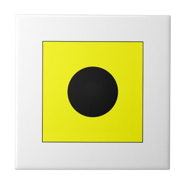 Azulejo De Cerâmica Sinalizador I de ICS (Frente)