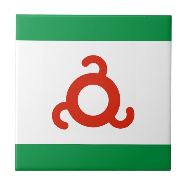 Azulejo De Cerâmica Sinalizador Ingushetia (Frente)