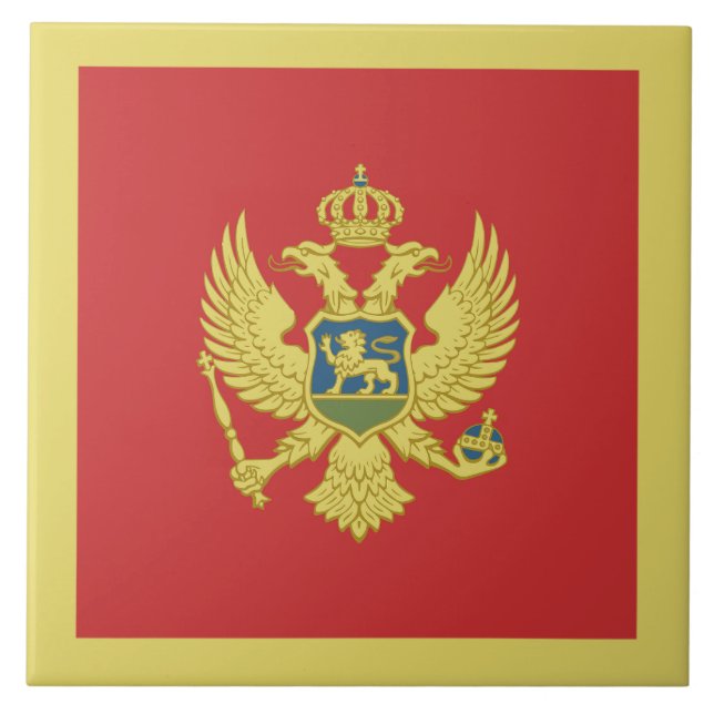 Azulejo De Cerâmica Sinalizador Montenegro (Frente)