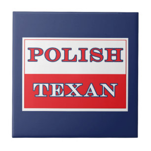 Azulejo De Cerâmica Sinalizador Polonês Texan Polônia