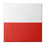 Azulejo De Cerâmica sinalizador Polônia<br><div class="desc">Um presente ideal para todos aqueles que são patrióticos do seu país!</div>