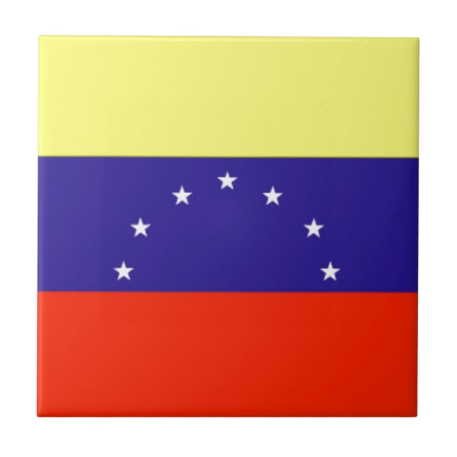 Azulejo De Cerâmica Sinalizador Venezuela (Frente)