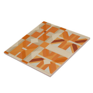 Azulejo De Cerâmica Sinfonia de Reversão Radiante Apricot