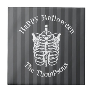 Azulejo De Cerâmica Skeleton X-Ray Halloween