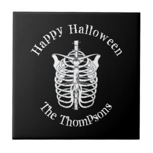 Azulejo De Cerâmica Skeleton X-Ray Halloween