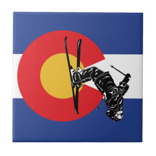 Azulejo De Cerâmica Ski Colorado