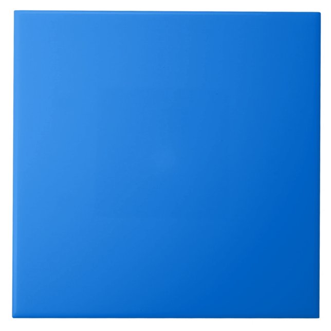 Azulejo De Cerâmica Sky Blue, Digital Blue |#0075EA (Frente)