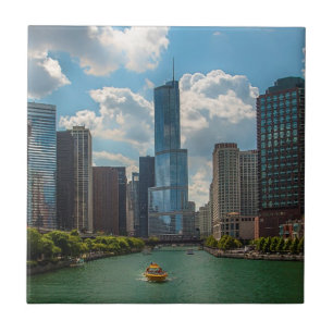 Azulejo De Cerâmica Skyline Chicago