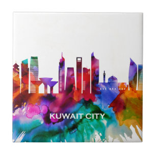 Azulejo De Cerâmica Skyline Cidade do Kuwait