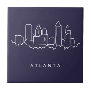 Azulejo De Cerâmica Skyline de Atlanta