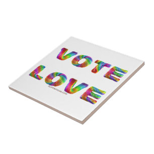 Azulejo De Cerâmica SlipperyJoe voto amor igualdade pelo amor textura 