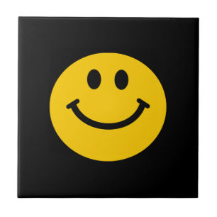 Azulejo De Cerâmica Smiley face amarelo