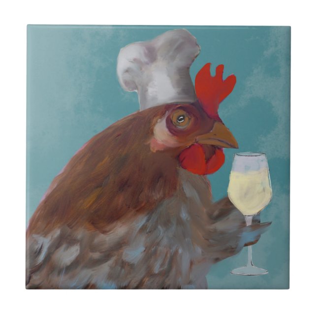 Azulejo De Cerâmica Snob de vinho (Frente)