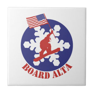 Azulejo De Cerâmica Snowboard Alta