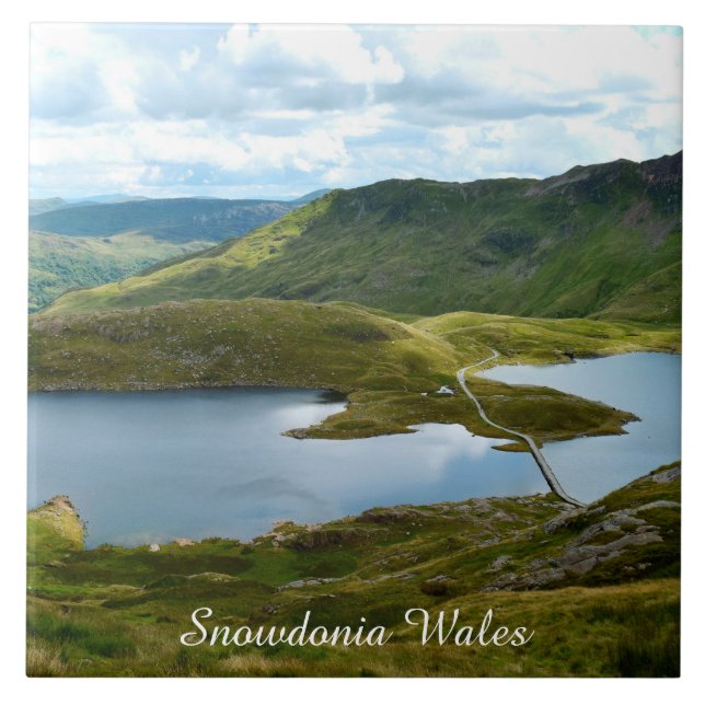 Azulejo De Cerâmica Snowdonia País de Gales (Frente)
