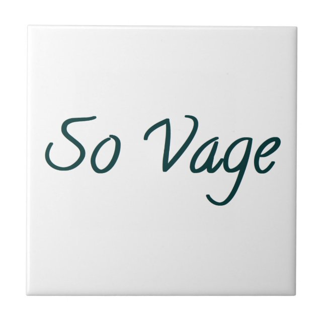 Azulejo De Cerâmica so vage (Frente)