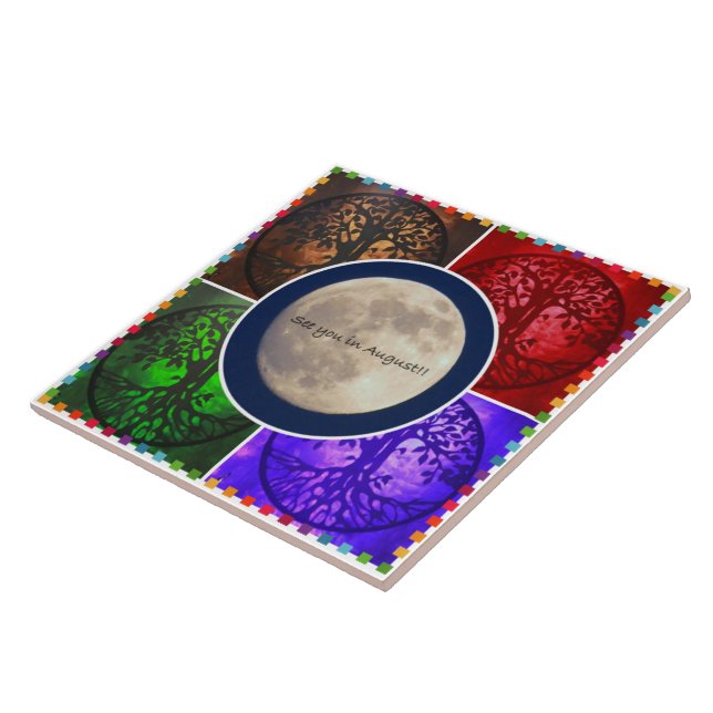 Azulejo De Cerâmica Sob céus de agosto… (Lateral)