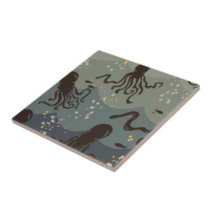 Azulejo De Cerâmica Sob O Mar