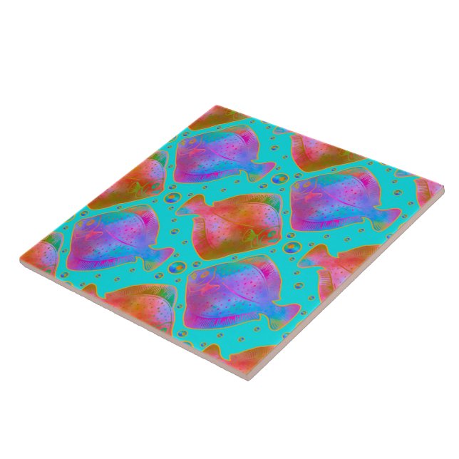 Azulejo De Cerâmica Sobre as Piscinas Tropicais (Lateral)