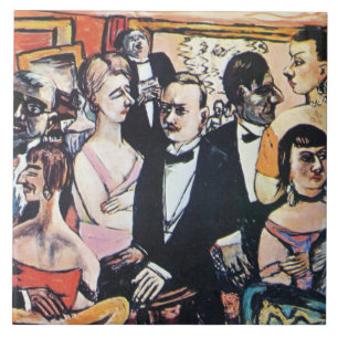 Azulejo De Cerâmica Sociedade Paris, belas artes por Max Beckmann