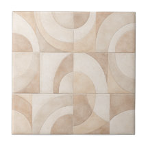 Soft Geometric Seamless Ceramic Tile