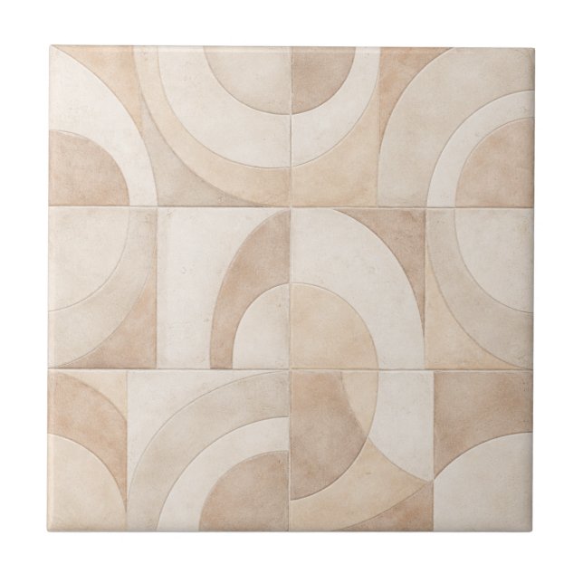 Azulejo De Cerâmica Soft Geometric Seamless Ceramic Tile (Frente)
