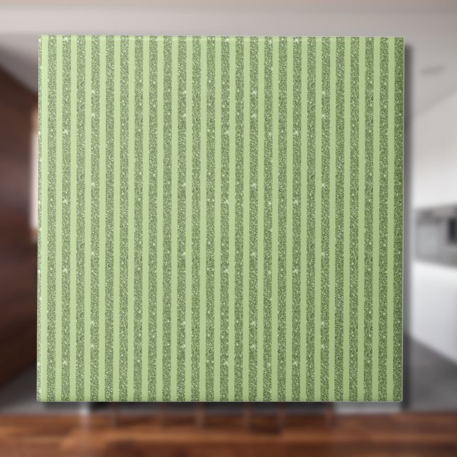 Azulejo De Cerâmica Soft Pistachio Glitter Style Minimal Pattern (Criador carregado)