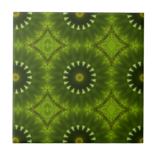 Azulejo De Cerâmica Sóis Verdes