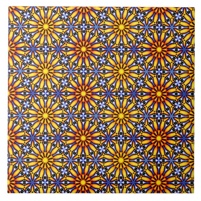 Azulejo De Cerâmica Sol Celestial (Frente)