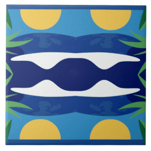 Azulejo De Cerâmica Sol e Mar