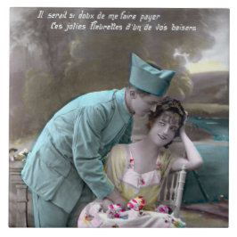 Azulejo De Cerâmica Soldado e Lover