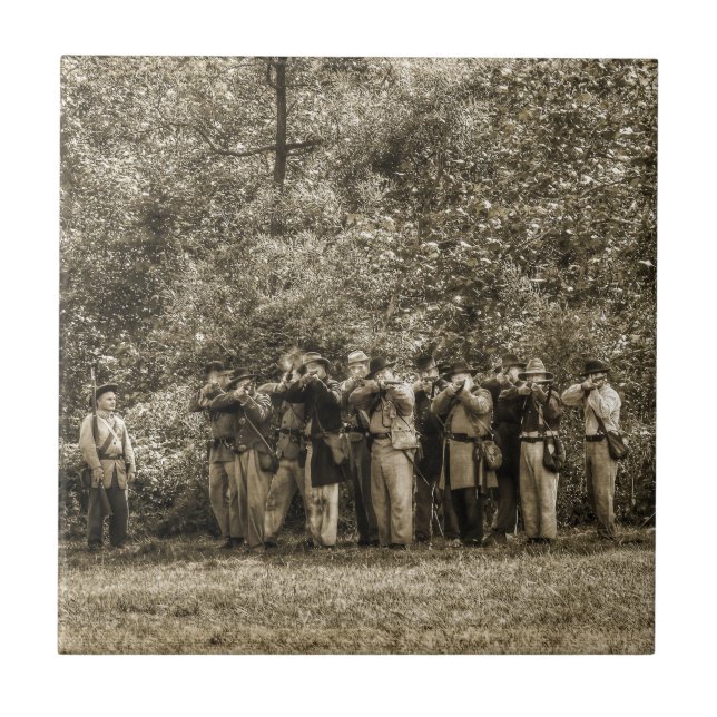 Azulejo De Cerâmica Soldados da Guerra Civil (Frente)