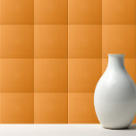 Azulejo De Cerâmica Solid carrot orange<br><div class="desc">Trendy simple design in carrot orange solid color.</div>