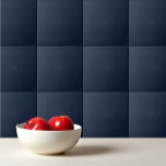 Azulejo De Cerâmica Solid color navy deep sea blue<br><div class="desc">Solid color deep sea blue design.</div>