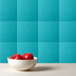 Azulejo De Cerâmica Solid color turquoise ocean blue<br><div class="desc">Solid color turquoise ocean blue design.</div>