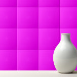 Azulejo De Cerâmica Solid magenta fuchsia<br><div class="desc">Solid color magenta fuchsia design.</div>