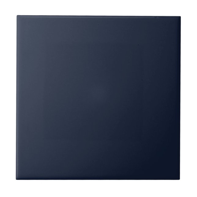 Azulejo De Cerâmica Solid Midnight Blue | #121d34 (Frente)