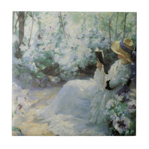 Azulejo De Cerâmica Solidão Deliciosa de Frank Bramley, Arte Antiga