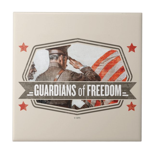 Azulejo De Cerâmica Solider-Guardian of Freedom (Frente)
