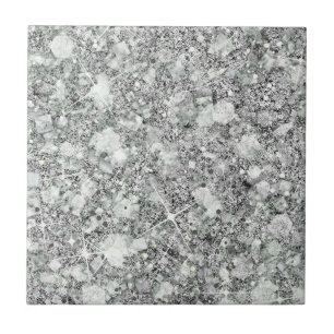 Azulejo De Cerâmica Sólido De Folha De Cor De Prata Sofisticada