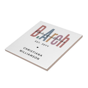 Azulejo De Cerâmica Solteiro BArch personalizado de graduação de arqui