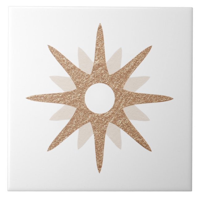 Azulejo De Cerâmica Solteiro Moderno do Século médio - Inicialização R (Frente)