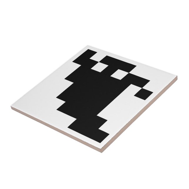 Azulejo De Cerâmica Sombra fantasma de pixel de 8 bits (Lateral)