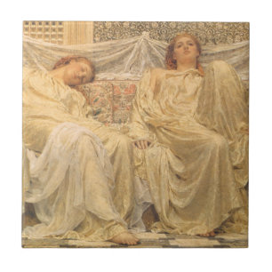 Azulejo De Cerâmica Sonhadores por Albert Joseph Moore, Arte Vitoriano