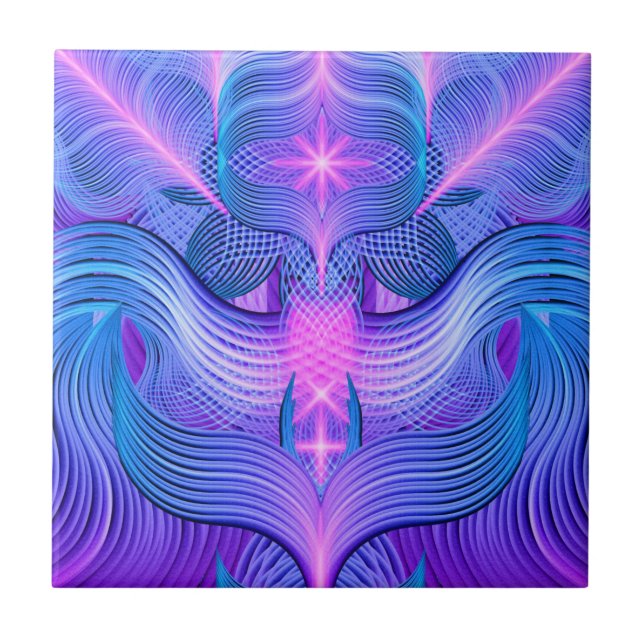 Azulejo De Cerâmica Sonhando a freqüência (Frente)