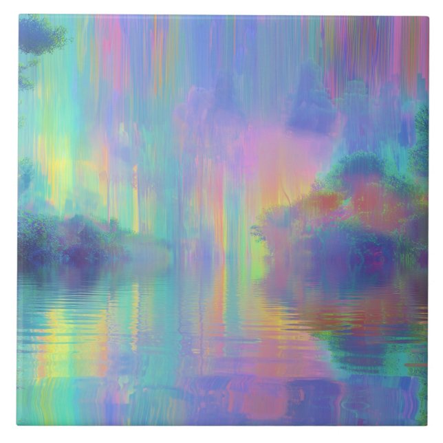 Azulejo De Cerâmica Sonho brilhando (Frente)