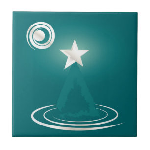Azulejo De Cerâmica Sonho de Natal de jade