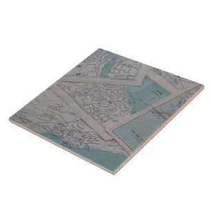Azulejo De Cerâmica Sonho do Cartógrafo Antigo Decorativo