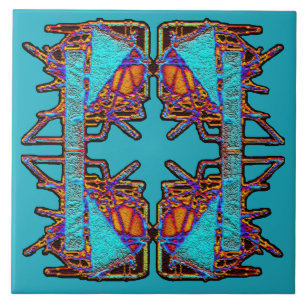 Azulejo De Cerâmica Sonho do Emblema das Borboletas